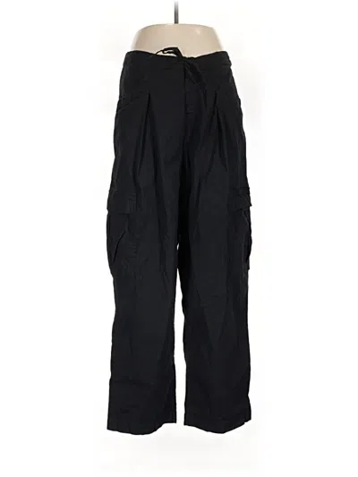 Pre-owned Athleta Linen Pants In Black