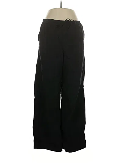 Pre-owned Athleta Linen Pants In Black
