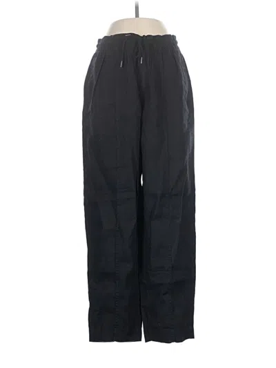 Pre-owned Athleta Linen Pants In Black