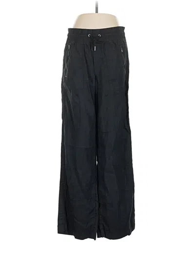 Pre-owned Athleta Linen Pants In Black