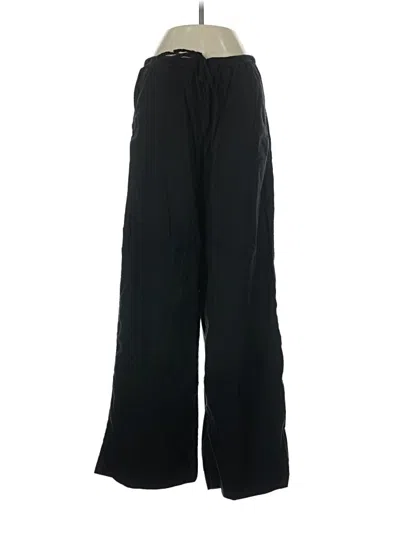 Pre-owned Athleta Linen Pants In Black