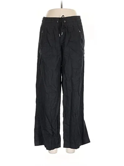 Pre-owned Athleta Linen Pants In Black