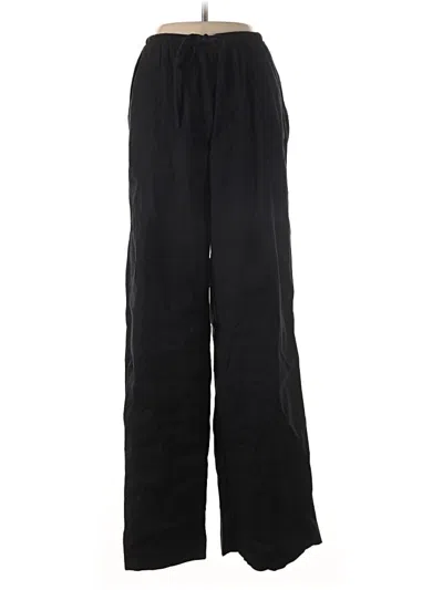 Pre-owned Athleta Linen Pants In Black