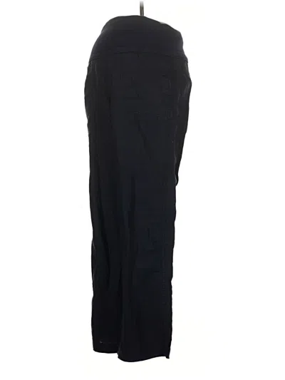 Pre-owned Athleta Linen Pants In Black