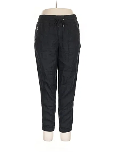 Pre-owned Athleta Linen Pants In Black