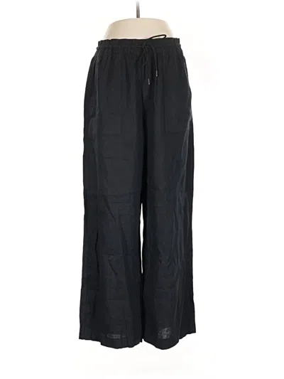 Pre-owned Athleta Linen Pants In Black