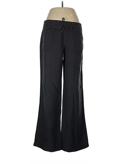Pre-owned Athleta Linen Pants In Black