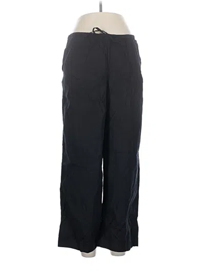 Pre-owned Athleta Linen Pants In Black