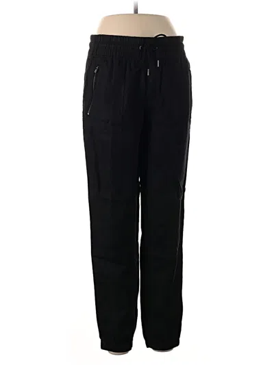 Pre-owned Athleta Linen Pants In Black