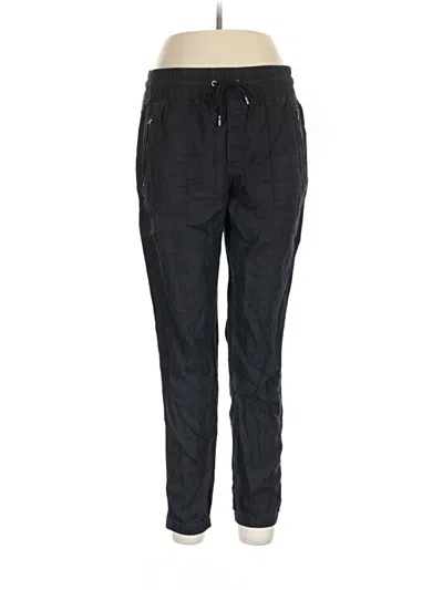 Pre-owned Athleta Linen Pants In Black