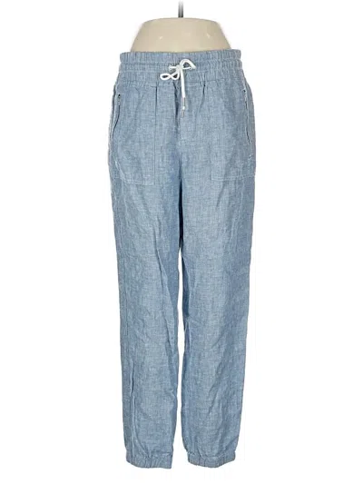 Pre-owned Athleta Linen Pants In Blue