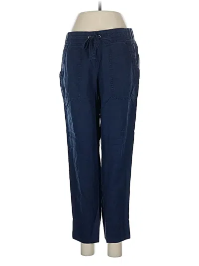 Pre-owned Athleta Linen Pants In Blue