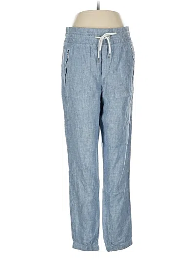 Pre-owned Athleta Linen Pants In Blue