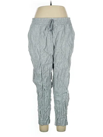 Pre-owned Athleta Linen Pants In Blue