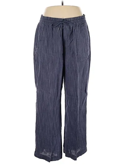 Pre-owned Athleta Linen Pants In Blue