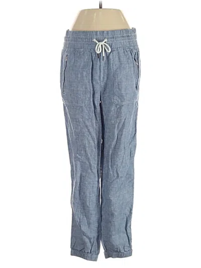 Pre-owned Athleta Linen Pants In Blue