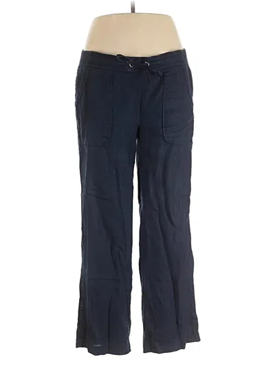 Pre-owned Athleta Linen Pants In Blue