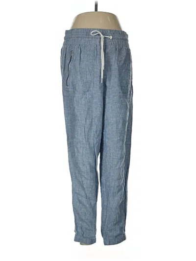Pre-owned Athleta Linen Pants In Blue