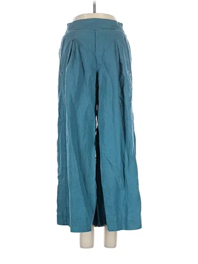 Pre-owned Athleta Linen Pants In Blue
