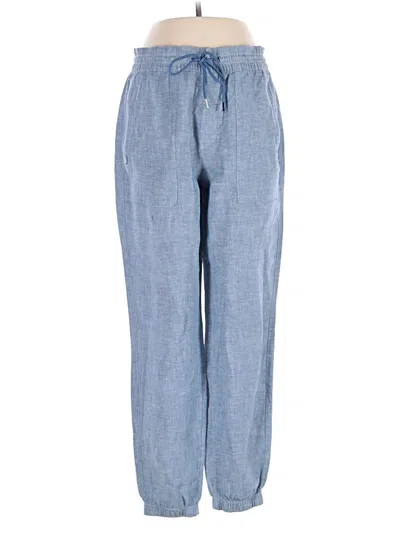 Pre-owned Athleta Linen Pants In Blue