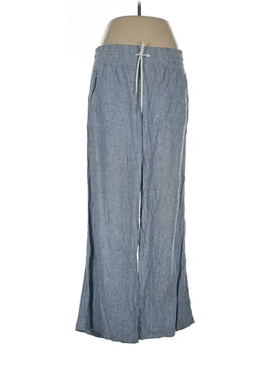 Pre-owned Athleta Linen Pants In Blue