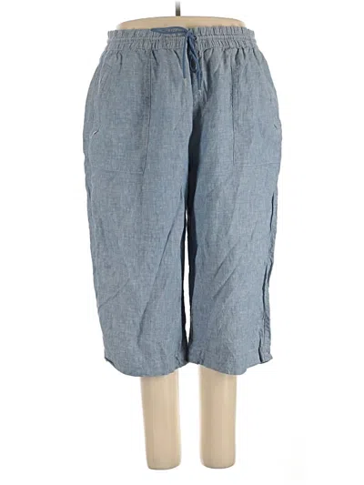 Pre-owned Athleta Linen Pants In Blue
