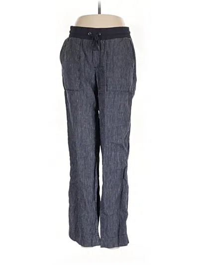 Pre-owned Athleta Linen Pants In Blue
