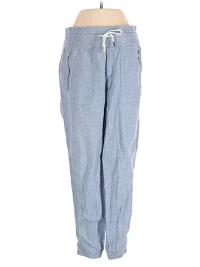 Pre-owned Athleta Linen Pants In Blue