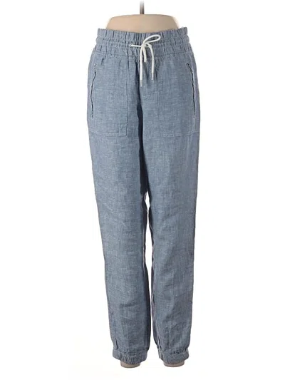 Pre-owned Athleta Linen Pants In Blue