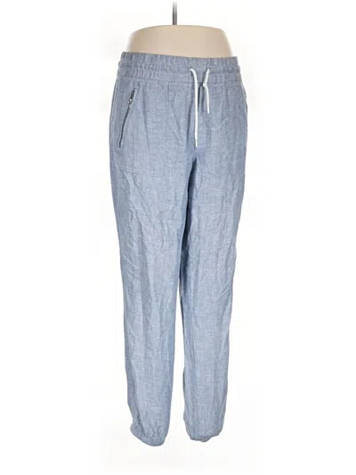 Pre-owned Athleta Linen Pants In Blue