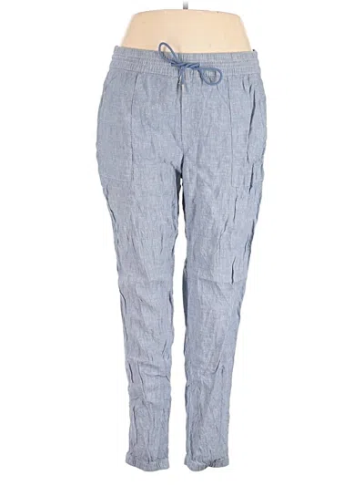 Pre-owned Athleta Linen Pants In Blue