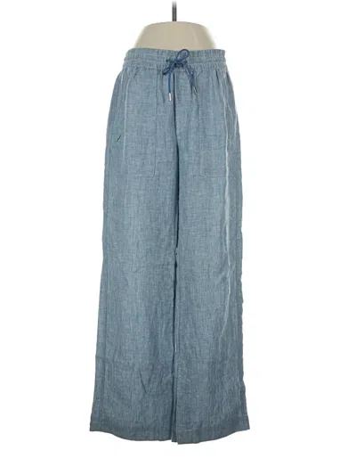 Pre-owned Athleta Linen Pants In Blue