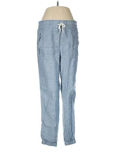 Pre-owned Athleta Linen Pants In Blue