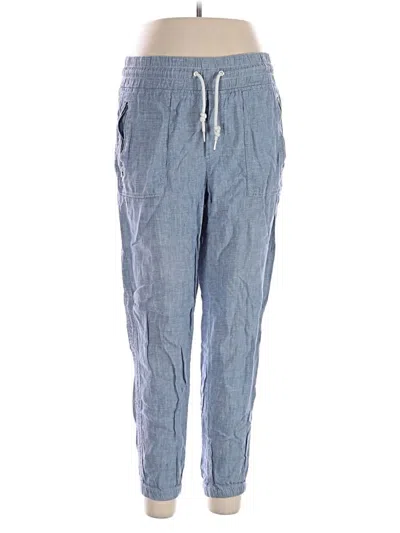Pre-owned Athleta Linen Pants In Blue