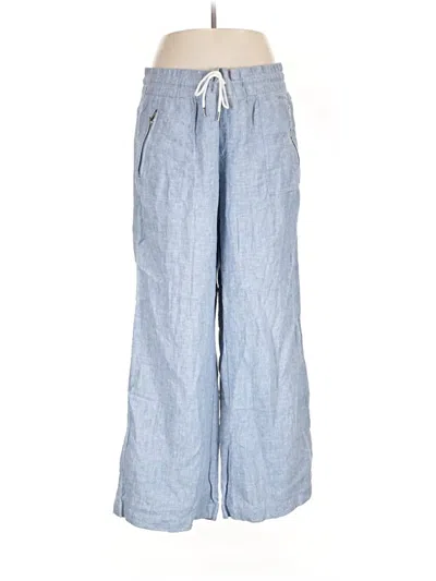 Pre-owned Athleta Linen Pants In Blue
