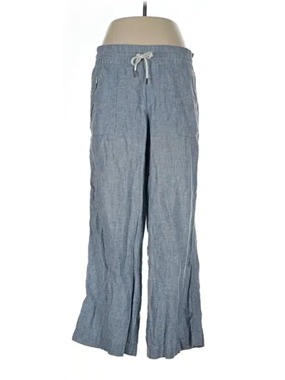 Pre-owned Athleta Linen Pants In Blue