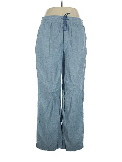 Pre-owned Athleta Linen Pants In Blue