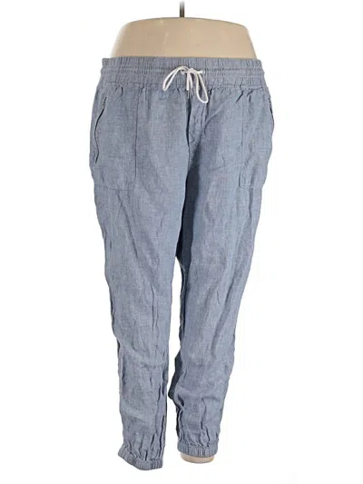 Pre-owned Athleta Linen Pants In Blue