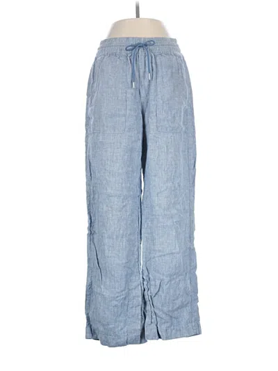 Pre-owned Athleta Linen Pants In Blue