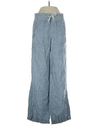 Pre-owned Athleta Linen Pants In Blue
