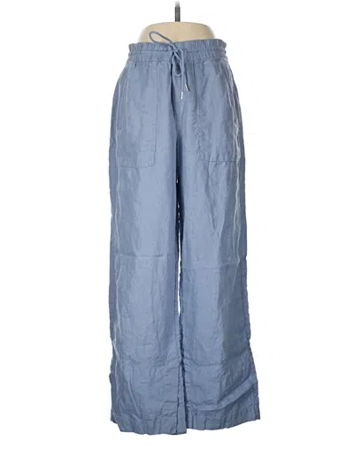 Pre-owned Athleta Linen Pants In Blue