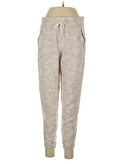 Pre-owned Athleta Linen Pants In Brown