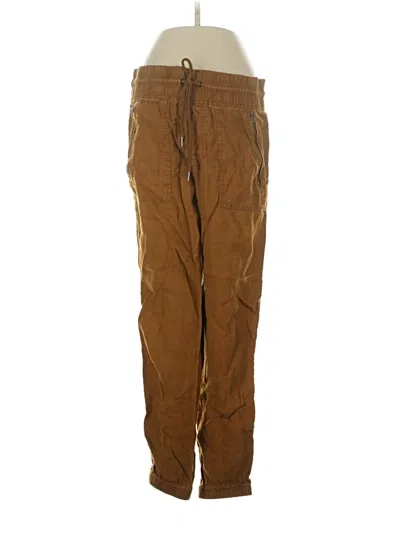 Pre-owned Athleta Linen Pants In Brown