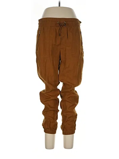 Pre-owned Athleta Linen Pants In Brown