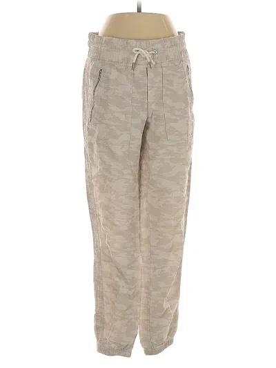 Pre-owned Athleta Linen Pants In Gray