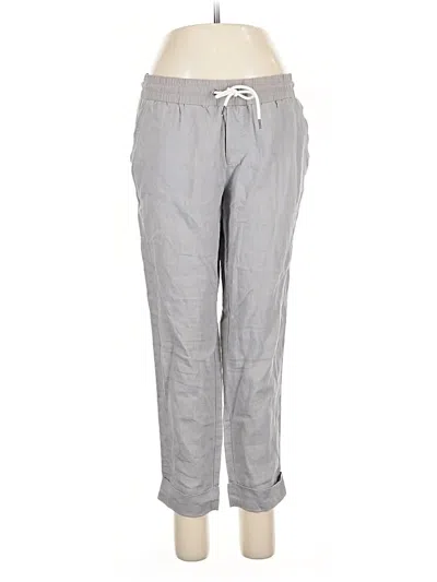 Pre-owned Athleta Linen Pants In Gray