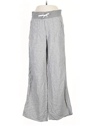 Pre-owned Athleta Linen Pants In Gray