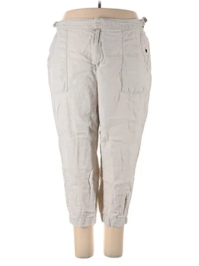 Pre-owned Athleta Linen Pants In Gray