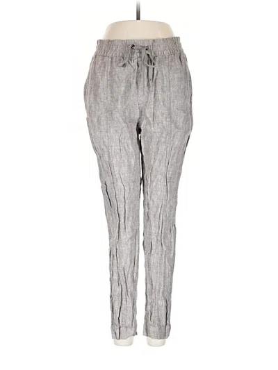 Pre-owned Athleta Linen Pants In Gray
