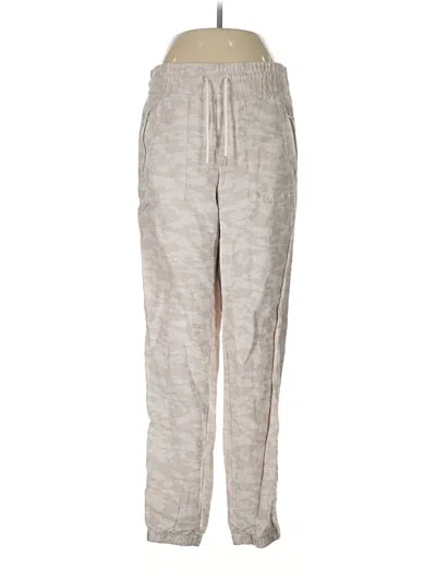 Pre-owned Athleta Linen Pants In Gray